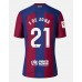 Günstige Barcelona Frenkie de Jong #21 Heim Fussballtrikot 2023-24 Kurzarm